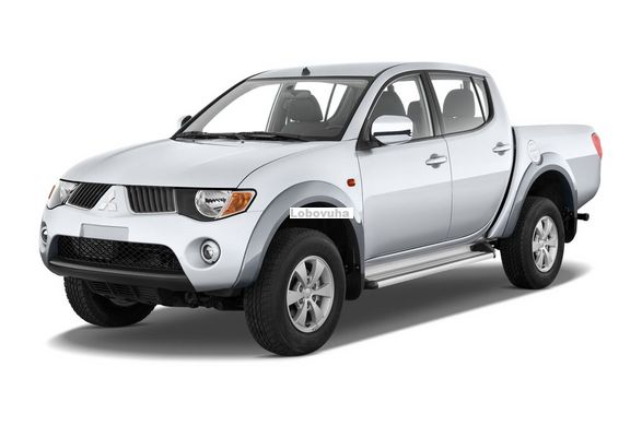 Стекло правой передней двери для Mitsubishi L200 (2006-2015)