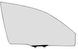 Скло переднє праве для Mitsubishi Lancer 9 (03-09)