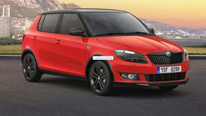 Стекло задней левой двери для Skoda Fabia New/Roomster (07-15)