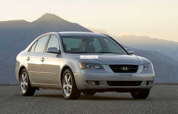 Стекло передней левой двери для Hyundai Sonata (05-10)