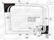 Заднее стекло левая половина для Fiat Doblo (10-)