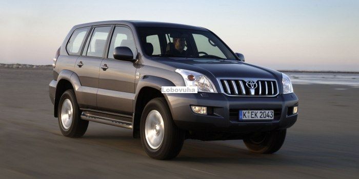 Стекло правой передней двери для Toyota Land Cruiser Prado J120 (02-09)