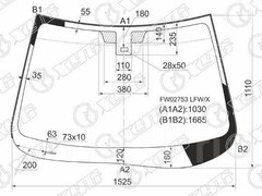 Лобове скло з датчиком для Mazda CX-9 (07-15)