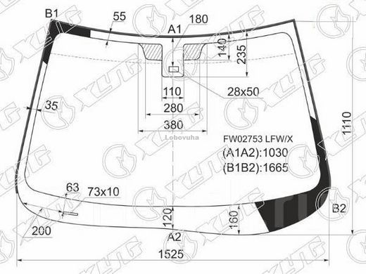 Лобовое стекло для Mazda CX-9 (07-15)