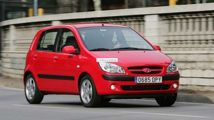 Стекло задней левой двери для Hyundai Getz (02-11)