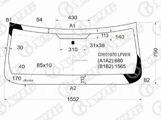 Лобовое стекло для Dodge Nitro (07-12)