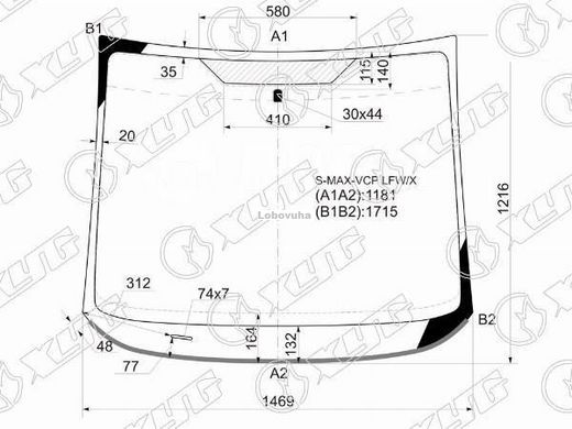 Лобовое стекло для Ford S-MAX (06-14)